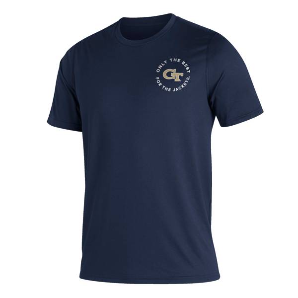 adidas Men's Georgia Tech Yellow Jackets Navy Creator Performance T-Shirt product image