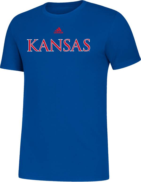 adidas Men's Kansas Jayhawks Blue Amplifier T-Shirt product image