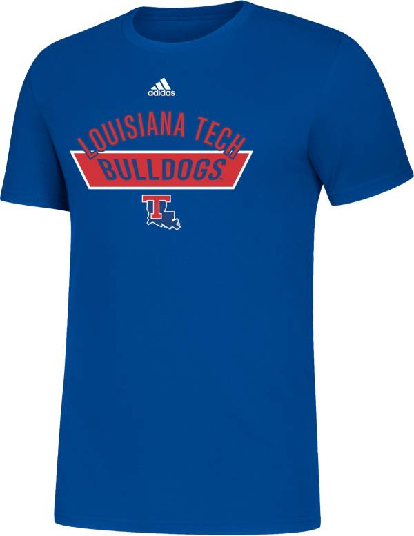 adidas Men's Louisiana Tech Bulldogs Blue Amplifier T-Shirt product image
