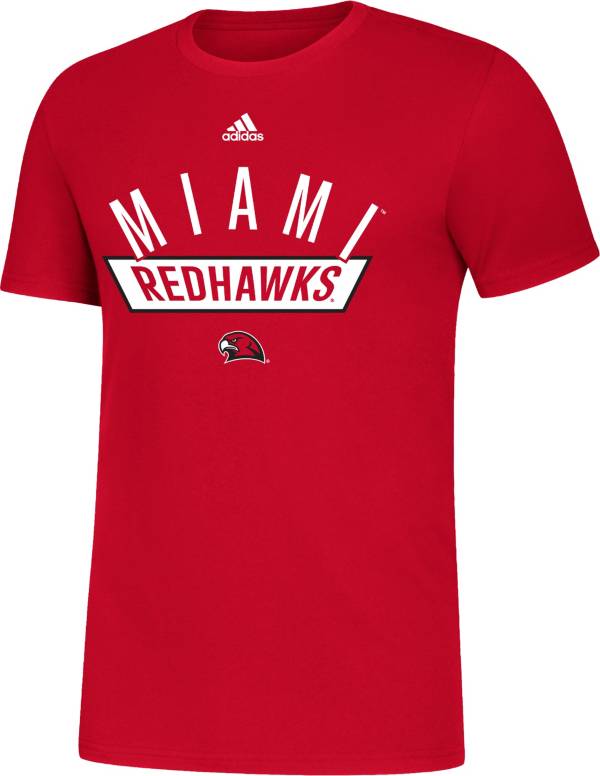 adidas Men's Miami RedHawks  Red Amplifier T-Shirt product image