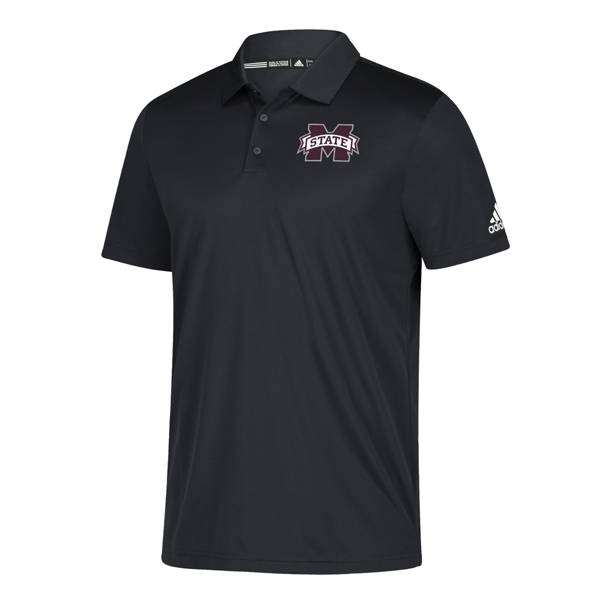 adidas Men's Mississippi State Bulldogs Black Grind Polo product image