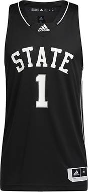 Men's adidas #1 Maroon Mississippi State Bulldogs Team Swingman Basketball  Jersey