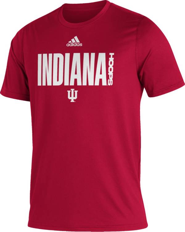 adidas Men's Indiana Hoosiers Red Creator Basketball T-Shirt product image