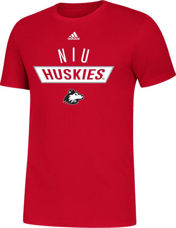 adidas Men's Northern Illinois Huskies Cardinal Amplifier T-Shirt product image