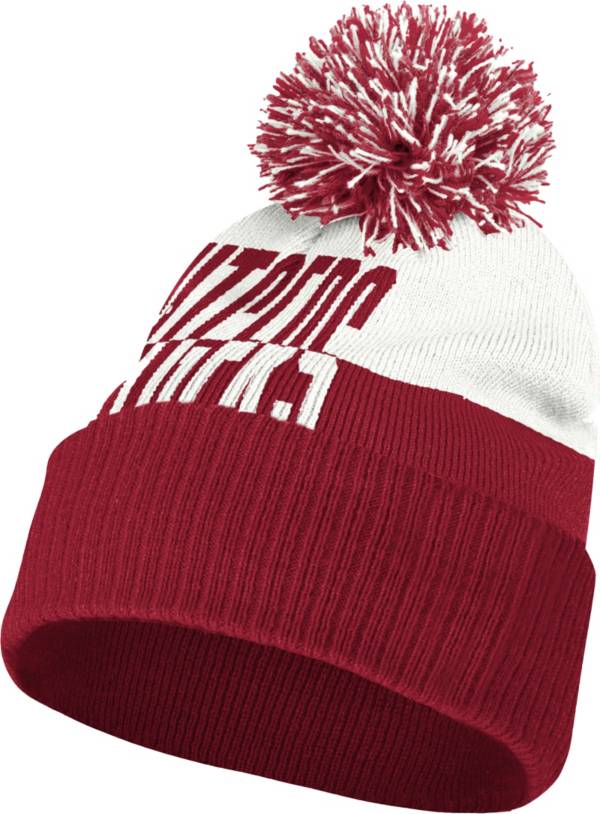 adidas Men's Rutgers Scarlet Knights Scarlet Pom Knit Hat Dick's