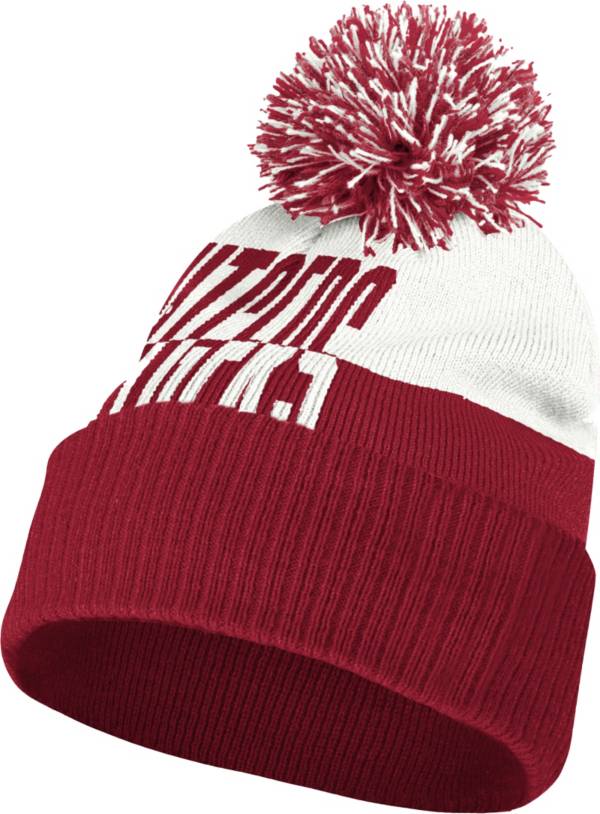 adidas Men's Rutgers Scarlet Knights Scarlet Pom Knit Hat product image