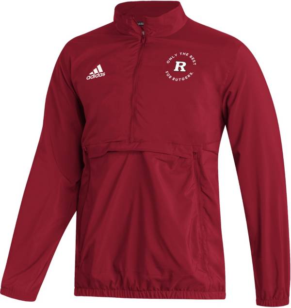 adidas Men's Rutgers Scarlet Knights Scarlet 1/4 Zip Pullover product image