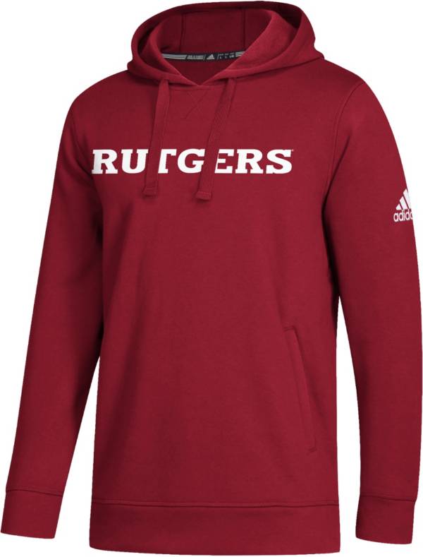 adidas Men's Rutgers Scarlet Knights Scarlet Wordmark Pullover Hoodie product image