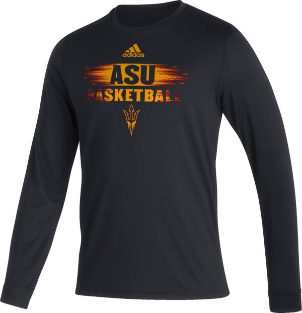 adidas Men's Arizona State Sun Devils Black Strategy Longsleeve T-Shirt product image