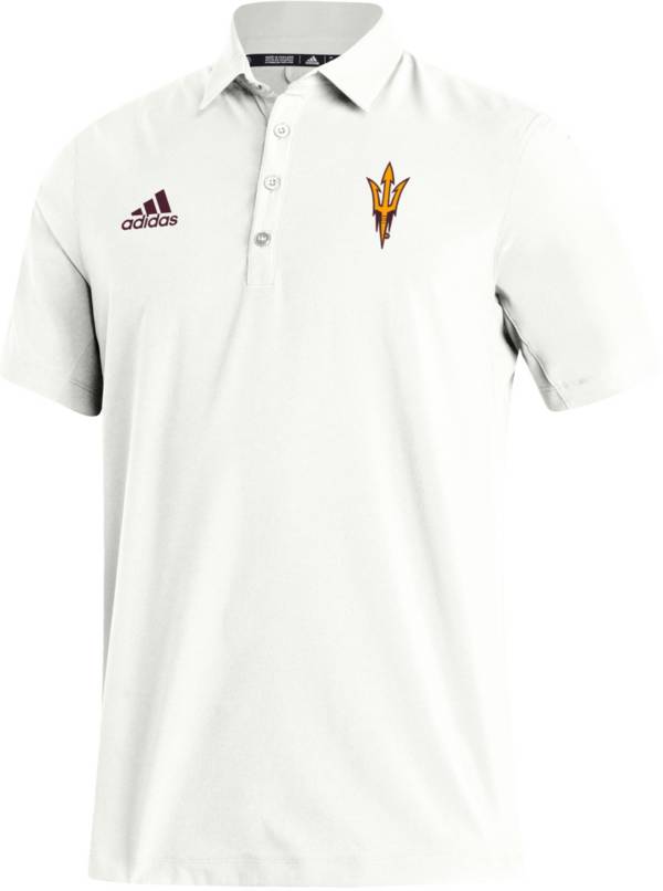 adidas Men's Arizona State Sun Devils White Coaches Football Polo product image