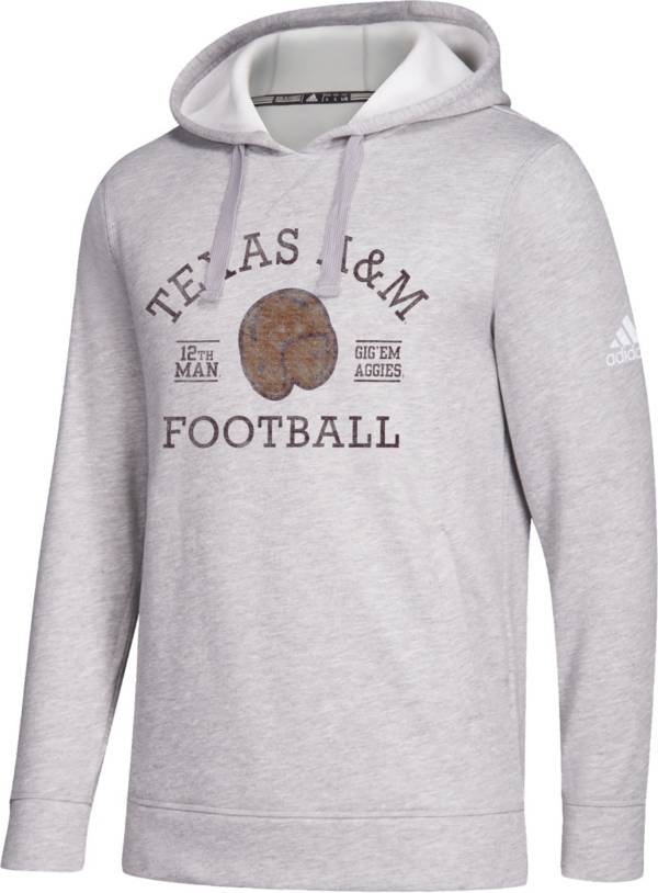 adidas Men's Texas A&M Aggies Grey Pullover Hoodie product image