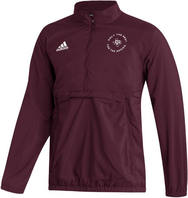 adidas Men's Texas A&M Aggies Maroon 1/4 Zip Pullover product image