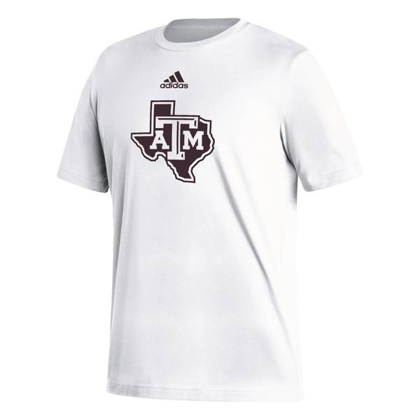 adidas Men's Texas A&M Aggies White Fresh Logo T-Shirt product image