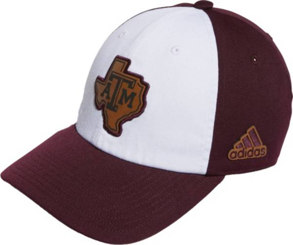 adidas Men's Texas A&M Aggies White Slouch Adjustable Hat product image