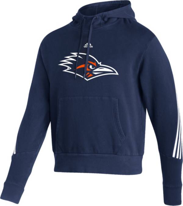 adidas Men s UTSA Roadrunners Navy Pullover Hoodie