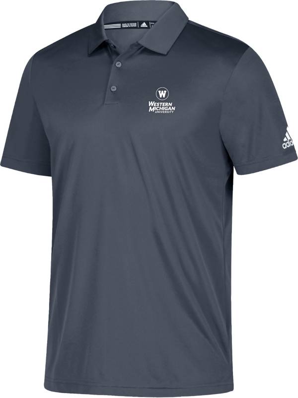 adidas Men's Western Michigan Broncos Grey Grind Polo product image