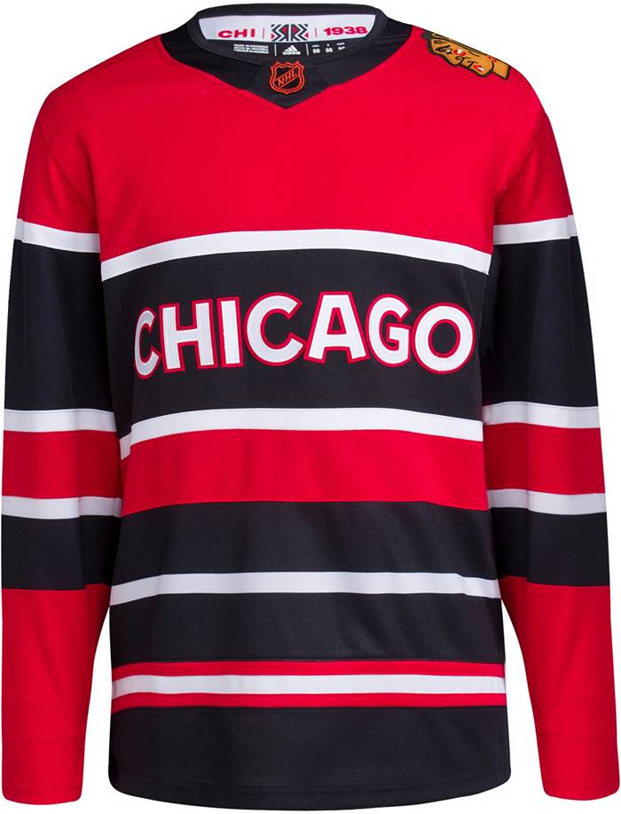  Chicago Blackhawks Blank Red Youth Home Stripe Fashion