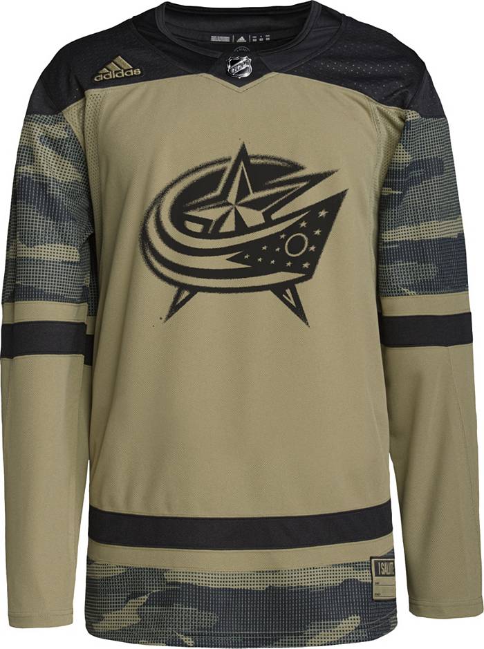 Personalized NHL Columbus Blue Jackets Camo Military Appreciation