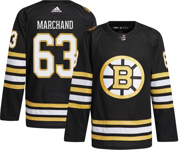 NHL Boston Bruins Centennial Brad Marchand #63 Breakaway Home Replica Jersey