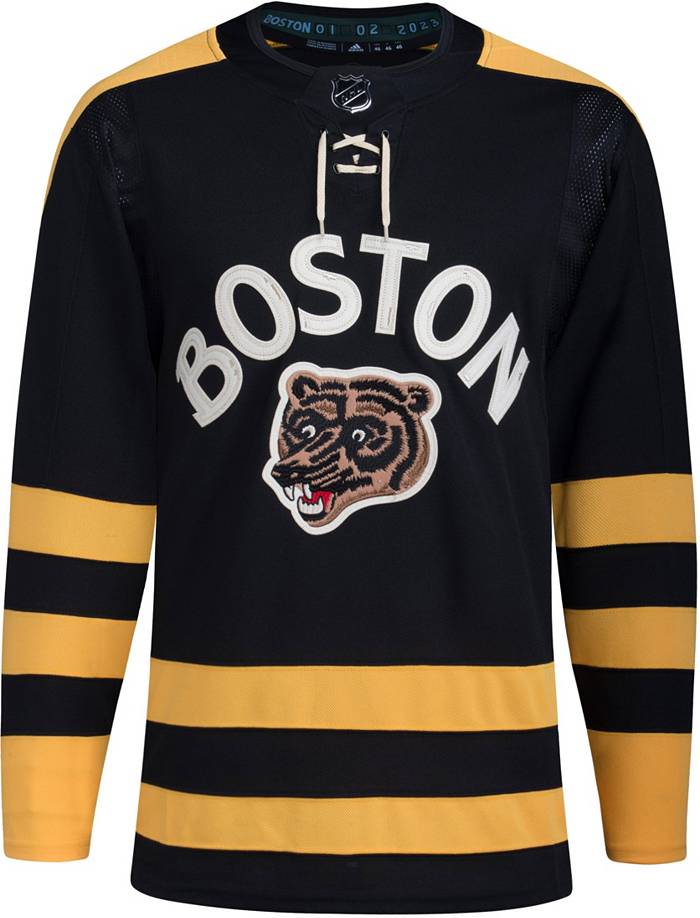 Adidas Boston Bruins Centennial Brad Marchand #63 Away Adizero Authentic Jersey, Men's, Size 50, White