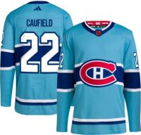 Youth Montreal Canadiens Cole Caufield #22 Retro Reverse Special Editi - Pro League Sports Collectibles Inc.