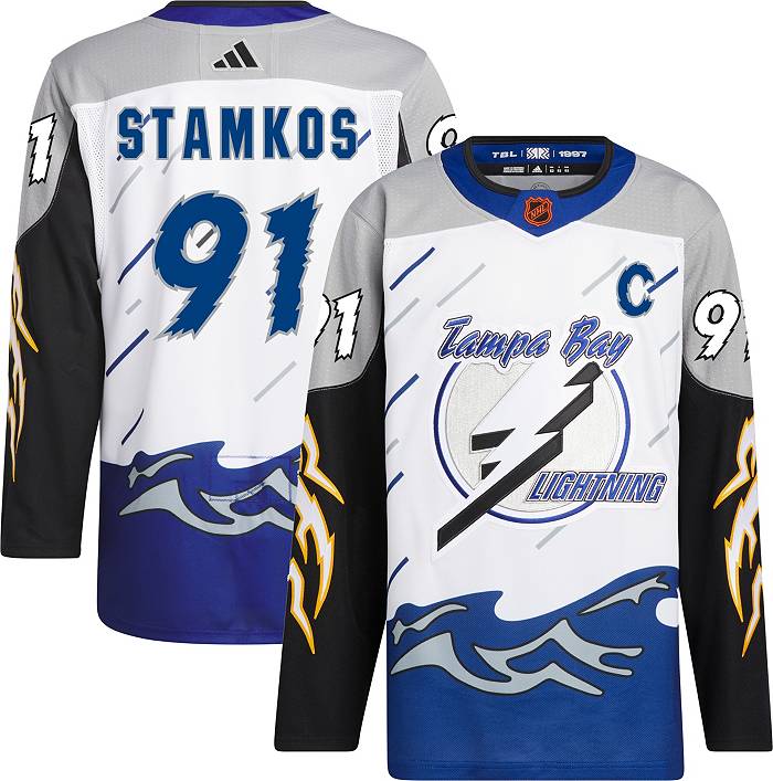 adidas 2022-2023 Reverse Retro Tampa Bay Lightning Steven Stamkos #91  ADIZERO Authentic Jersey