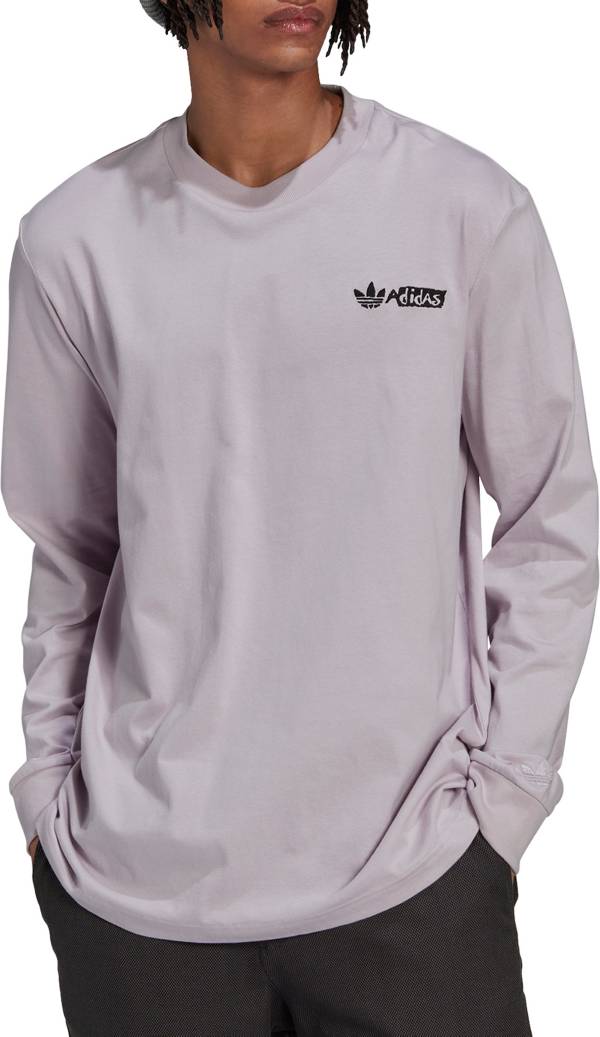 Adidas Men's East Carolina Pirates Grey Fresh Long Sleeve T-Shirt, Small, Gray