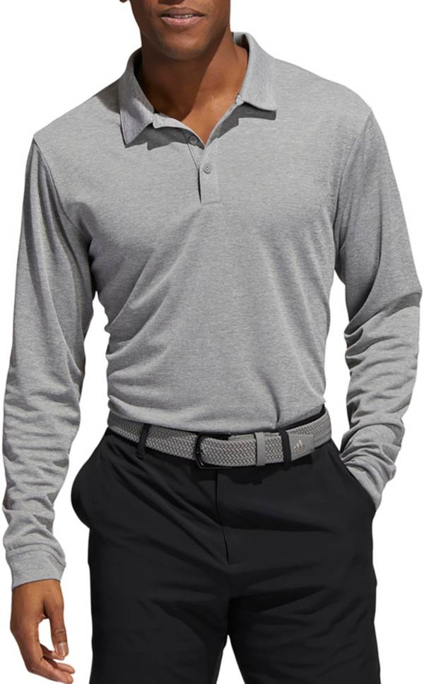 Adidas long sleeve polo shirts hot sale for men