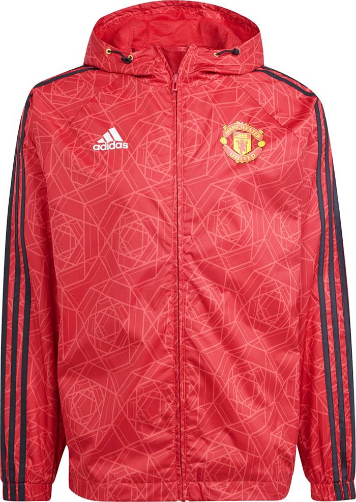 adidas manchester Untited 2023 DNA Red Windbreaker Jacket Dick's Sporting Goods