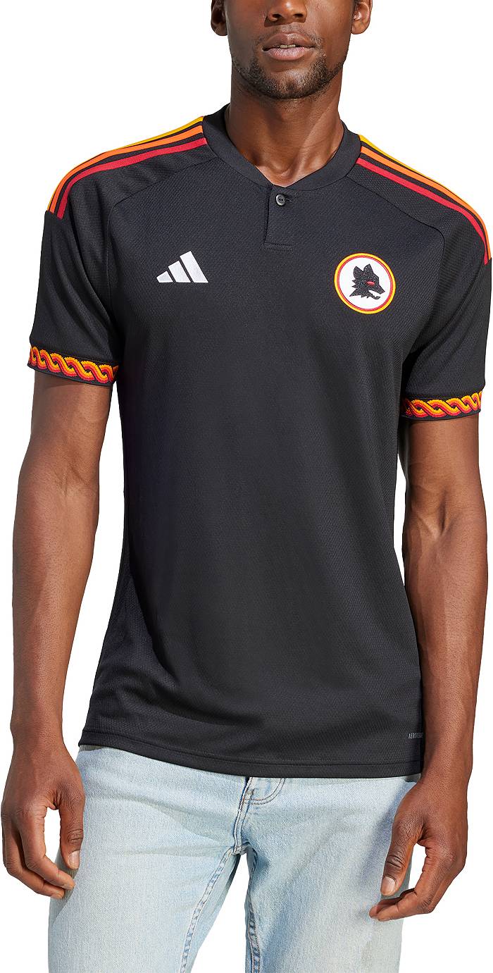 AS Roma Nike 2020/21 Third Replica Jersey - Black/Orange