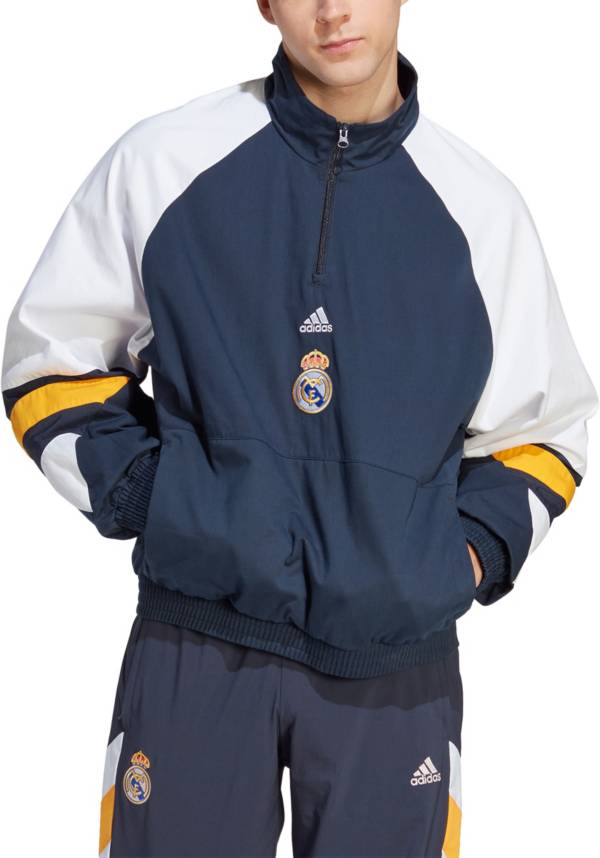 adidas Real Madrid 2022 Icon Navy Jacket | Dick's Sporting Goods