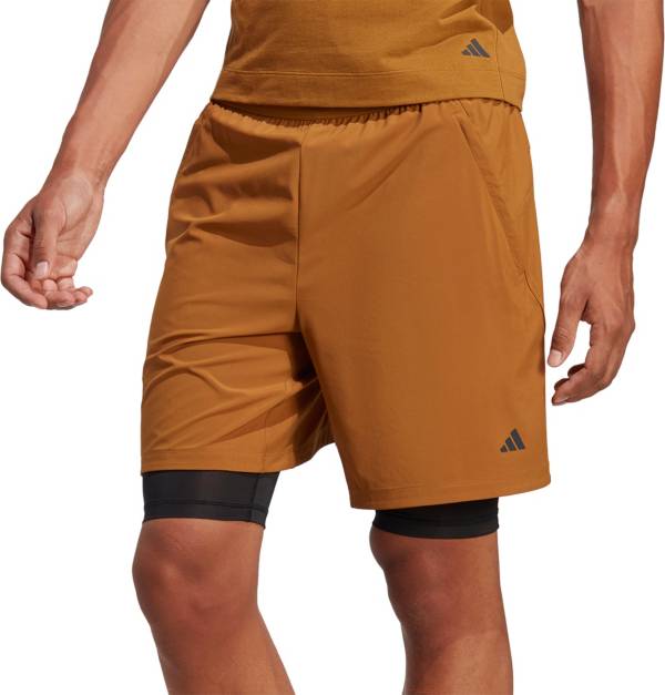 Suministro invierno dos semanas adidas Men's Yoga Training 2-in-1 Shorts | Dick's Sporting Goods