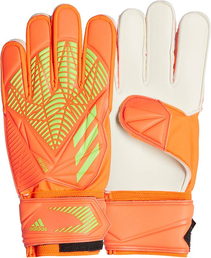 adidas Predator Pro Fingersave Goalkeeper Gloves - Solar Red/Black
