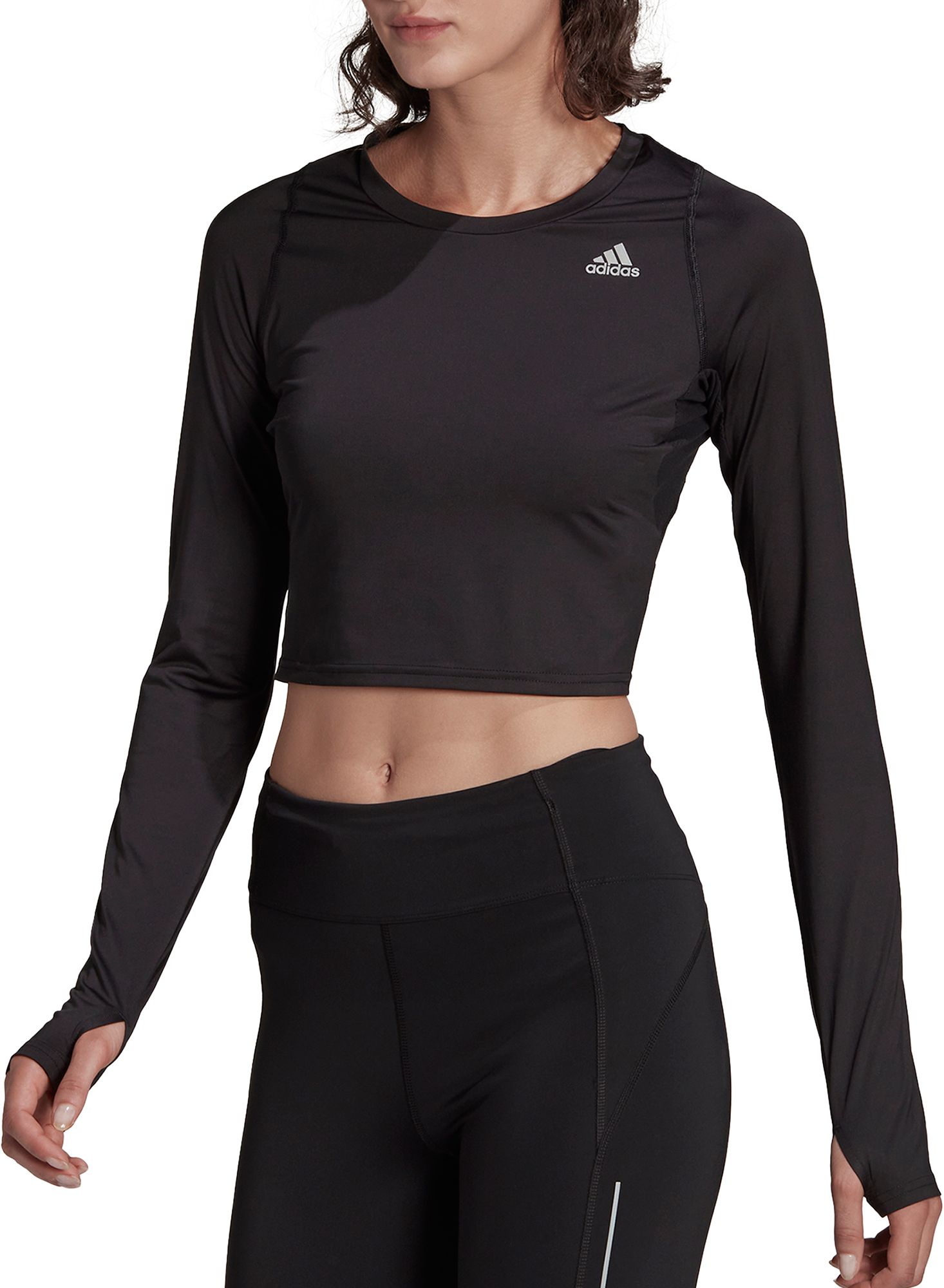 adidas running crop top