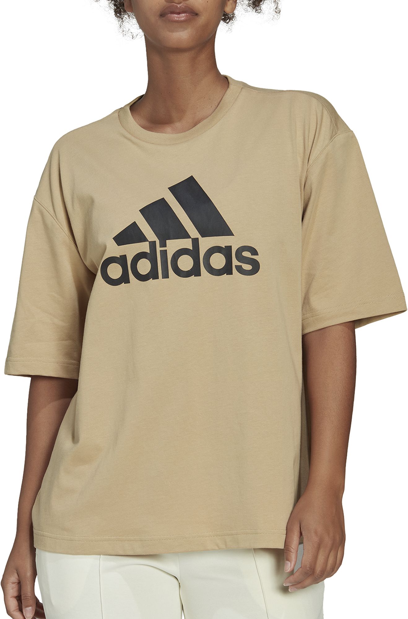 adidas beige t shirt