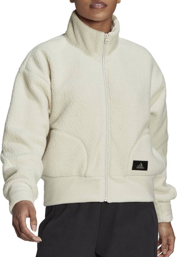 Adidas women's best sale fleece jacket