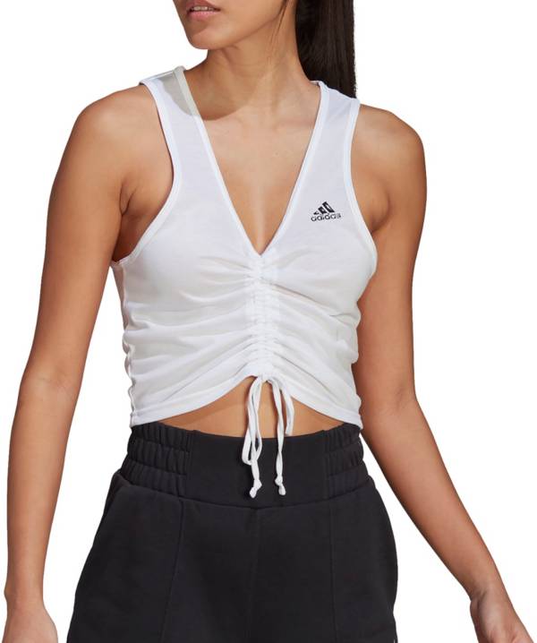 Cropped vest top - White - Ladies