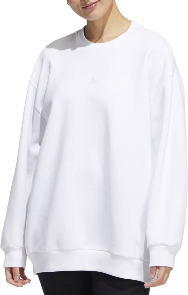 adidas Women's ALL SZN Fleece Oversized Crew Sweatshirt | Dick's Sporting  Goods