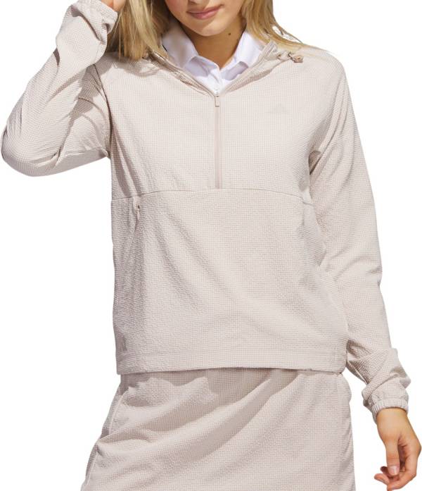 adidas Women's Seersucker 1/2 Zip Golf Hooded Jacket product image