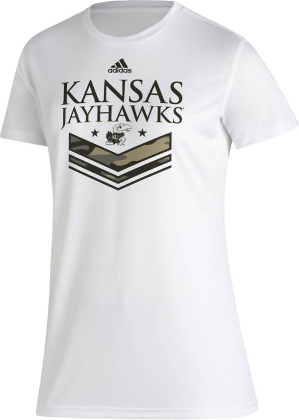 adidas Men's Kansas Jayhawks White Creator T-Shirt product image