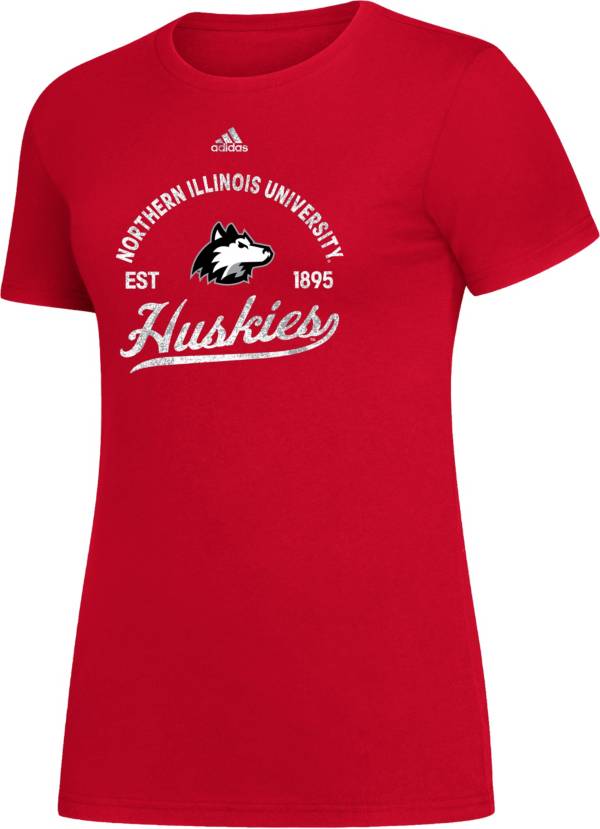 adidas Women's Northern Illinois Huskies Cardinal Amplifier T-Shirt product image