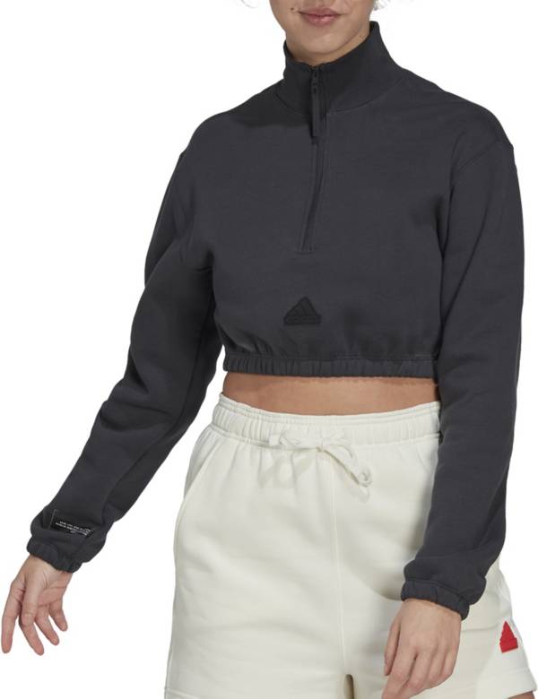 adidas Women's Sportswear Cropped Half-Zip Sweatshirt product image