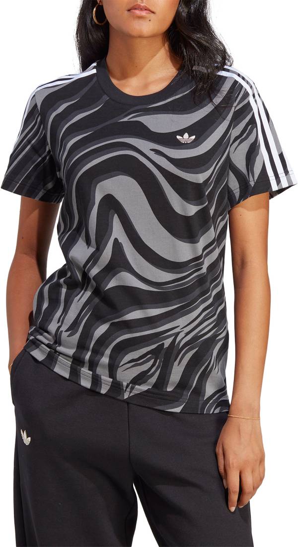 adidas Women's Abstract Allover Animal Print T-Shirt | Dick's Sporting Goods