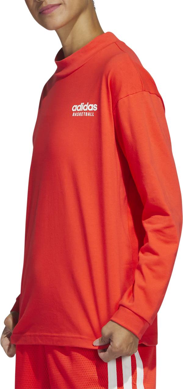 adidas Women's Select Basketball Mock Neck Long Sleeve T-Shirt product image