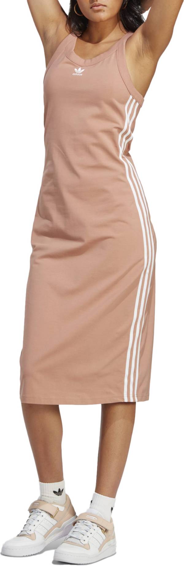 adidas Originals Women\'s Adicolor Classics 3-Stripes Long Tank Dress |  Dick\'s Sporting Goods