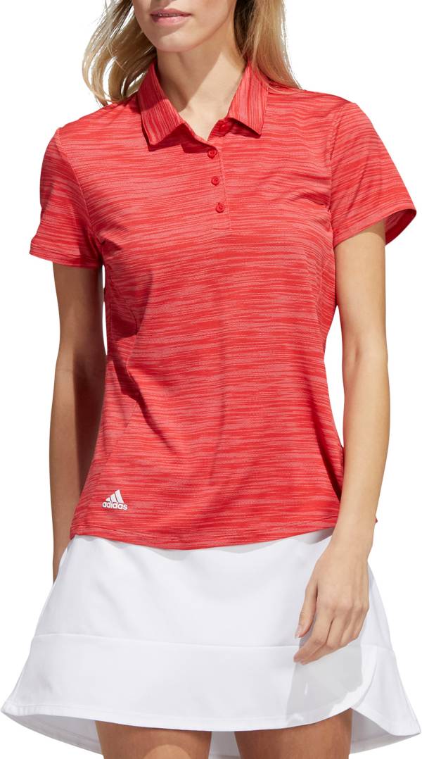 stil nyheder detail adidas Women's Space-Dyed Golf Polo | Dick's Sporting Goods