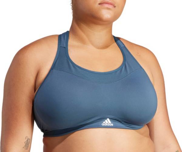 ADIDAS PERFORMANCE Bralette Sports Bra 'TLRD Impact Luxe' in Aubergine