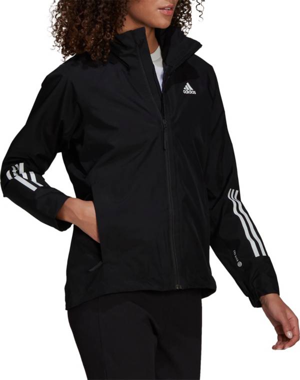 Adidas women's 3 outlet stripe jacket