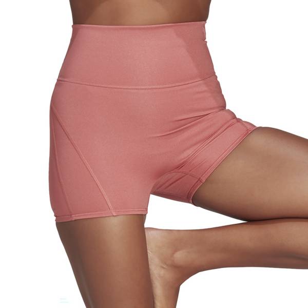 adidas Women's Yoga Studio Luxe Fire Super-High-Waisted Short Tights product image