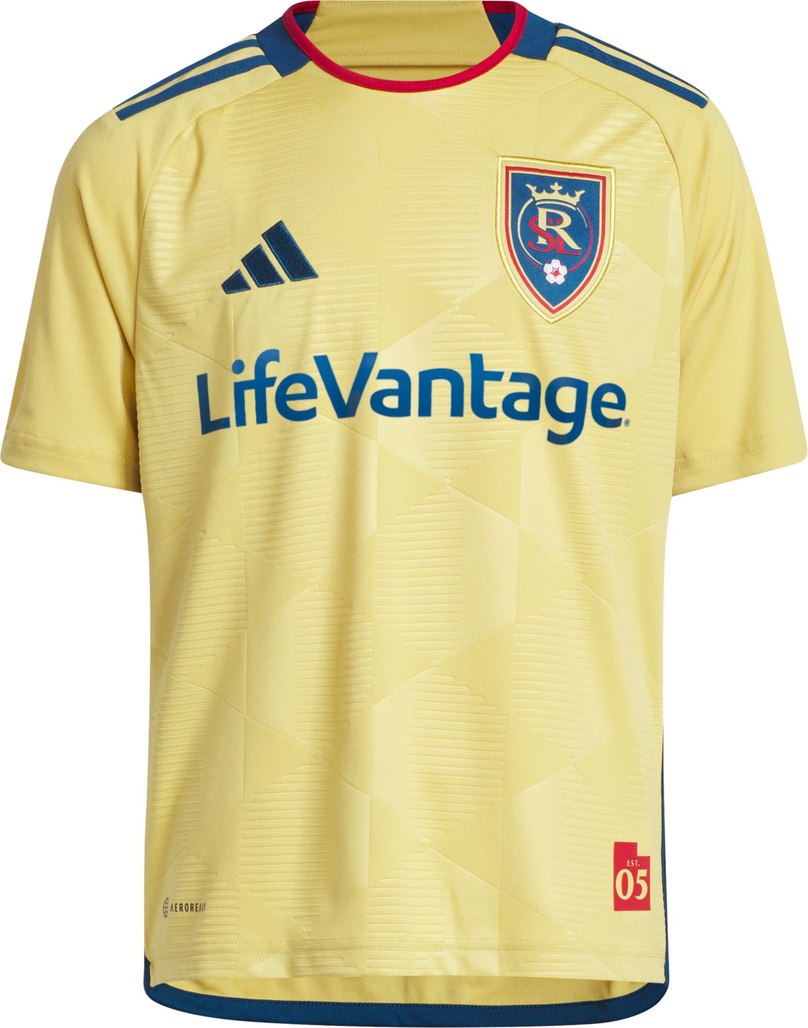 adidas Youth Real Salt Lake 2023 Secondary Replica "The Beehive State" Jersey